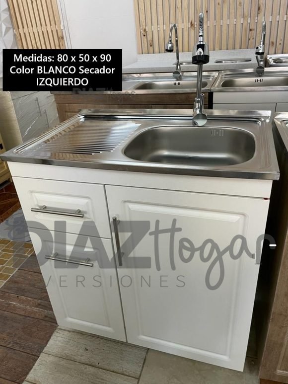 Lavaplatos 80x50x90 Importado Blanco - Imagen 2