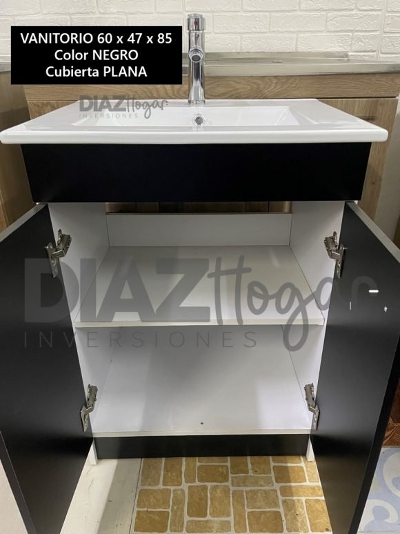 Vanitorio 60x47x82 Nacional Negro - Imagen 3