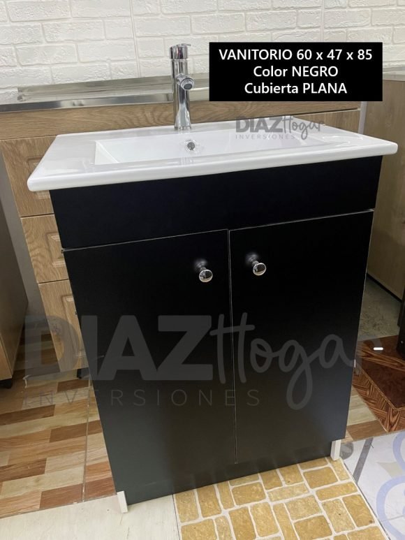 Vanitorio 60x47x82 Nacional Negro - Imagen 2